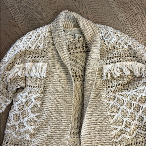 Lucky Brand Beige Knit Cardigan - Picture 2 of 5
